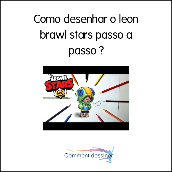 Como desenhar o leon brawl stars passo a passo